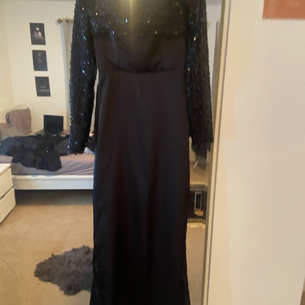 Elegant Black Evening Gown or Prom Dress